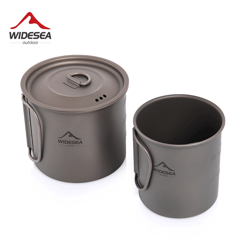 Camping Cooking All In One - Widesea Mug Berkemah Cangkir Titanium Peralatan