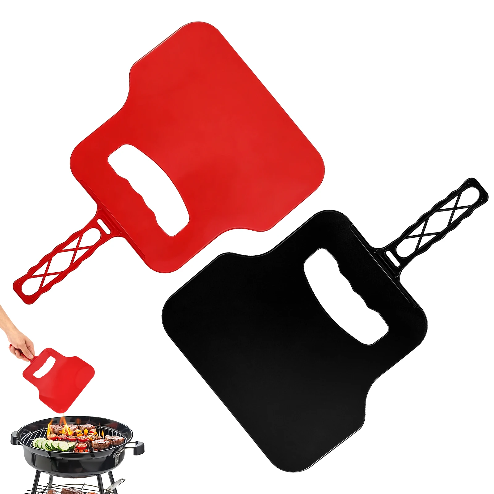 Camping Cooking Meat - Kipas Tangan Plastik Manual Pembuat Angin,