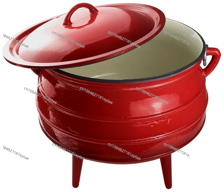 Camping Cooking Dutch Oven - Panci Potjie Besi Cor Enamel Baru