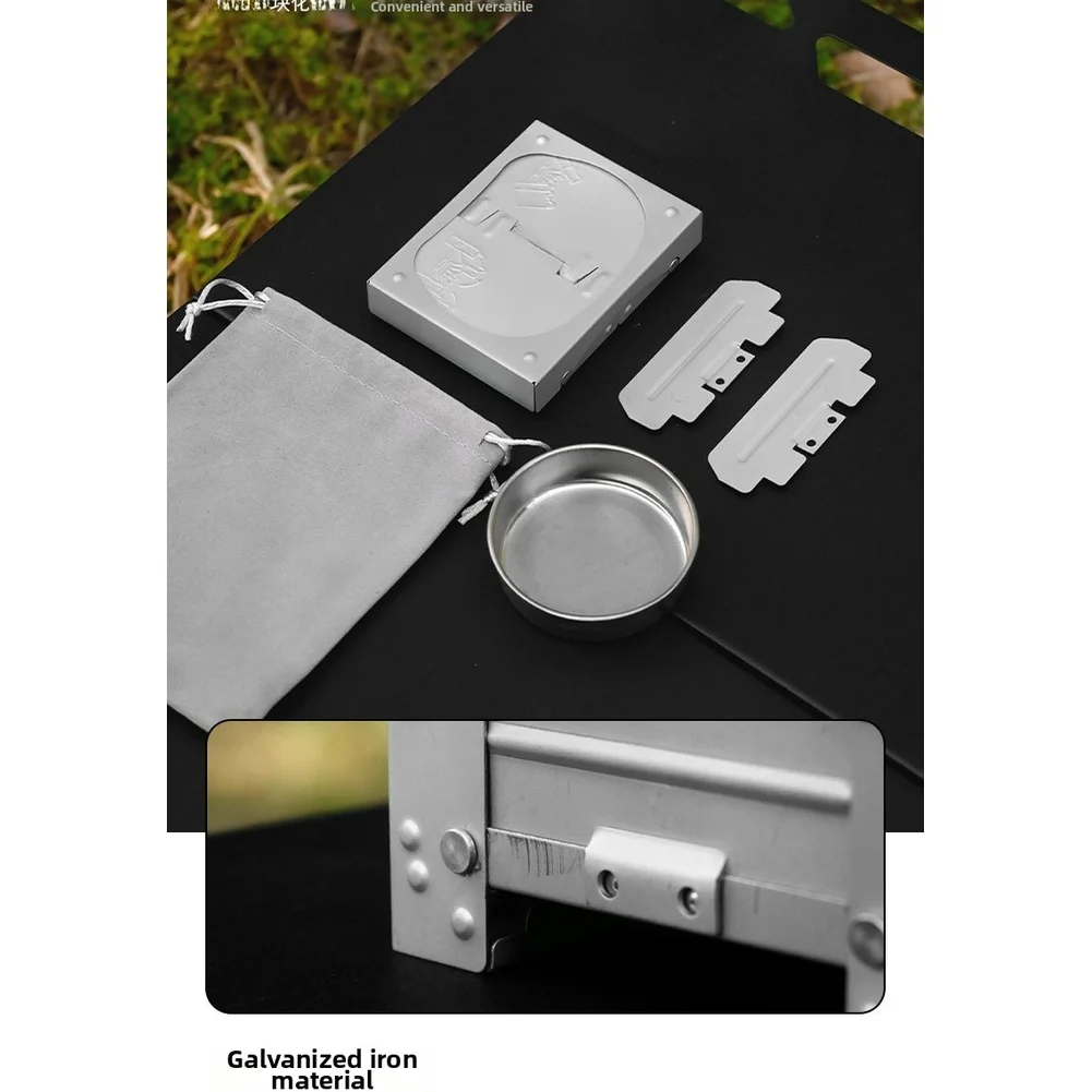 Camping Cooking Tray - Kompor Bahan Bakar Padat Lipat Portabel