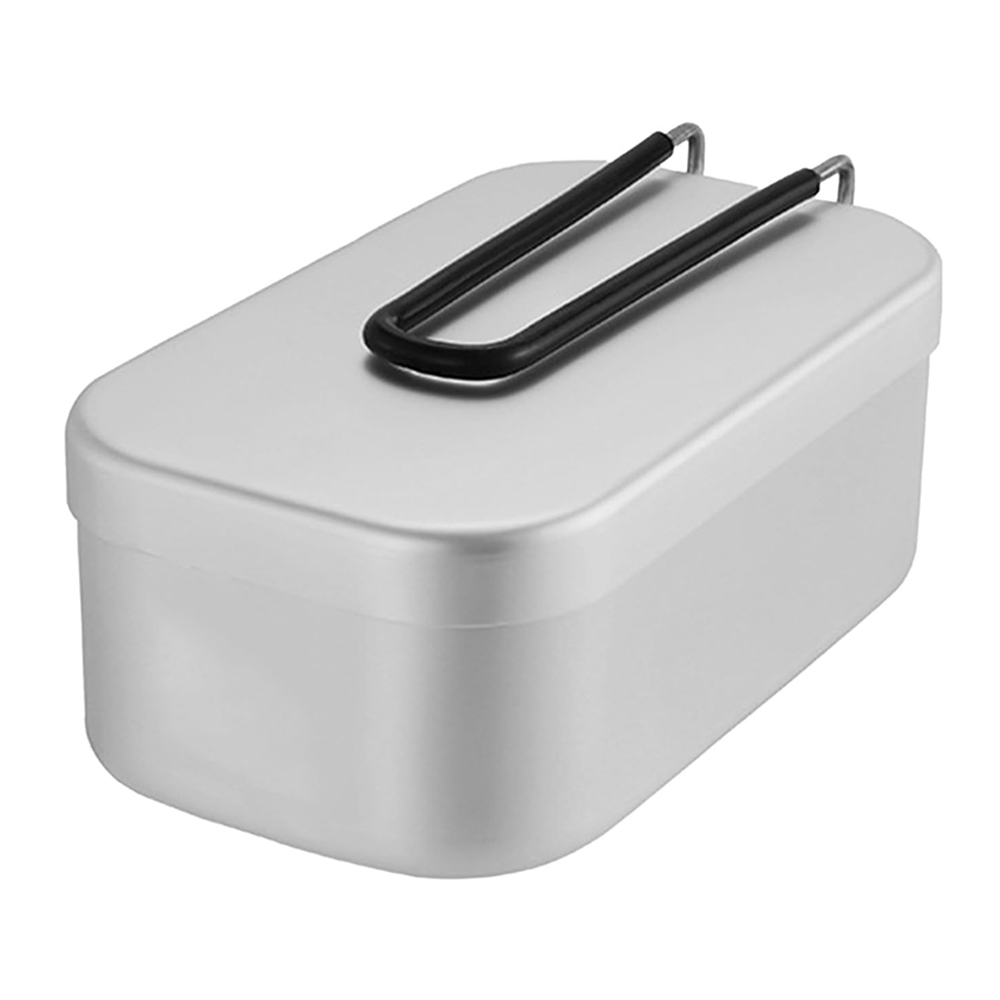 Camping Cooking Meat - Kotak makan siang aluminium 800ML, peralatan