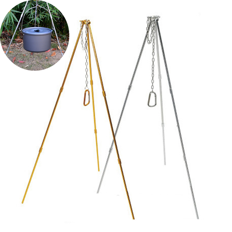 Camping Cooking Pot Tripod - Tripod berkemah luar ruangan, tahan lama,