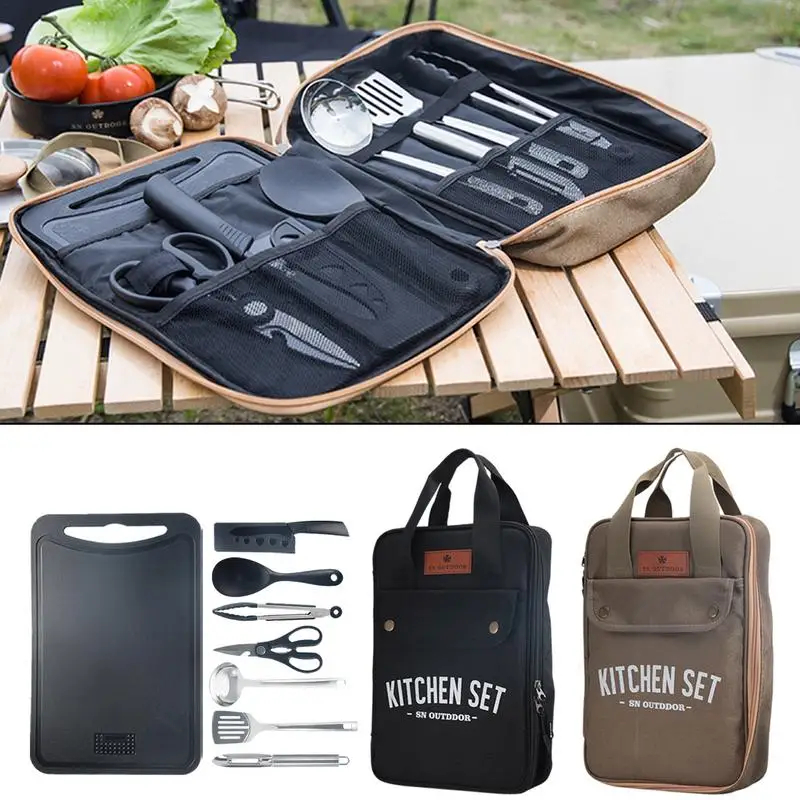 Camping Cooking All In One - 8pcs Set Peralatan Masak Camping Portabel