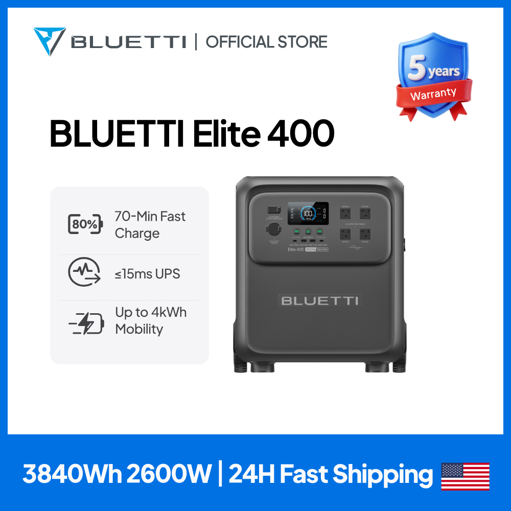 Camping Cooking Tin - BLUETTI Elite 400 2600W 3840Wh Stasiun