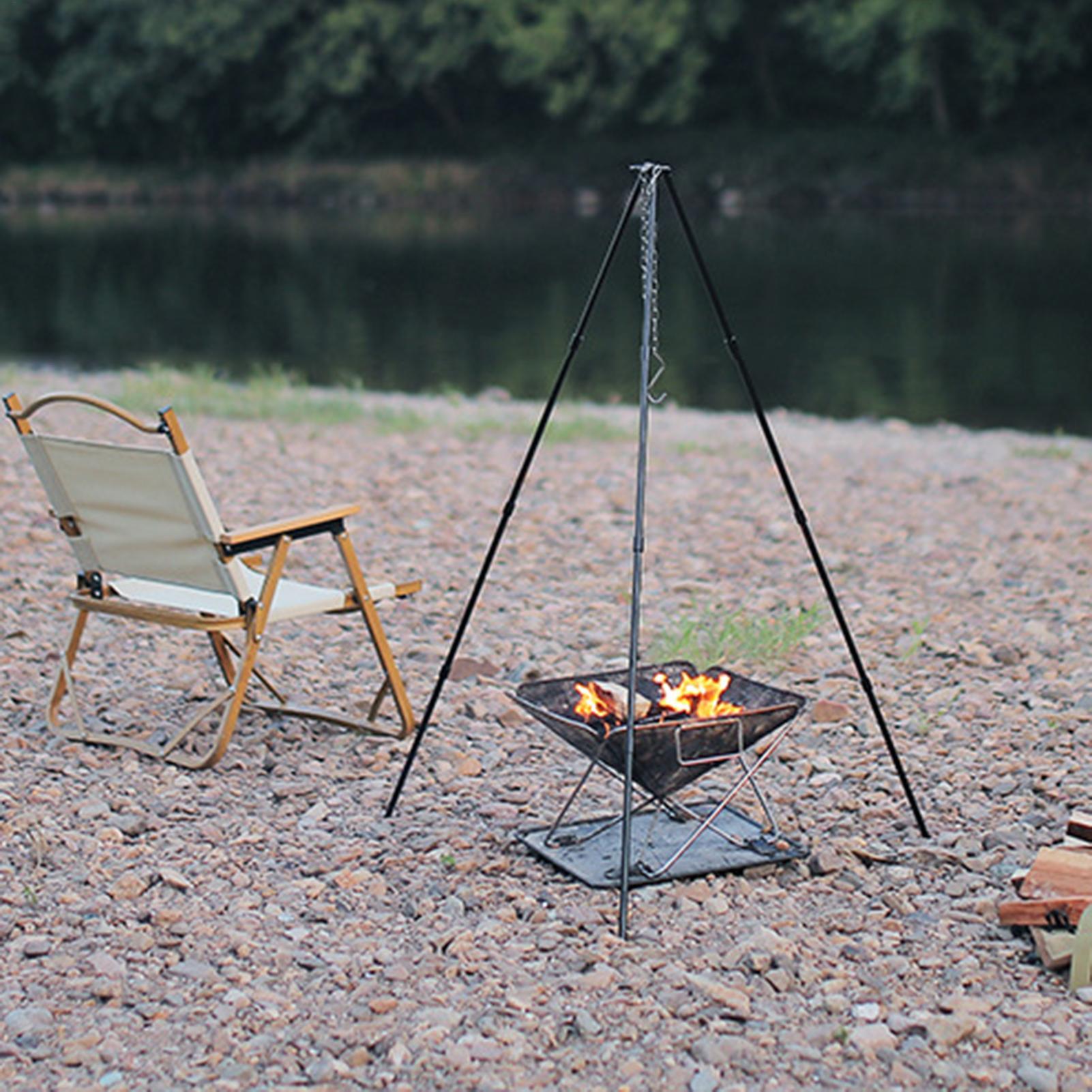 Camping Cooking Pot Tripod - Tripod Api Unggun Besar untuk Luar
