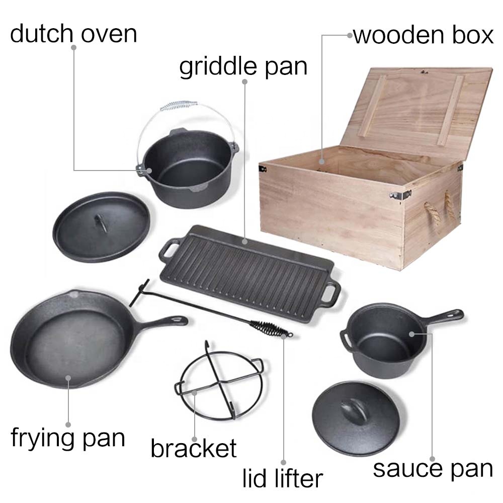 Set Peralatan Masak Oven Belan - Camping Cooking Dutch Oven ulasan dan harga
