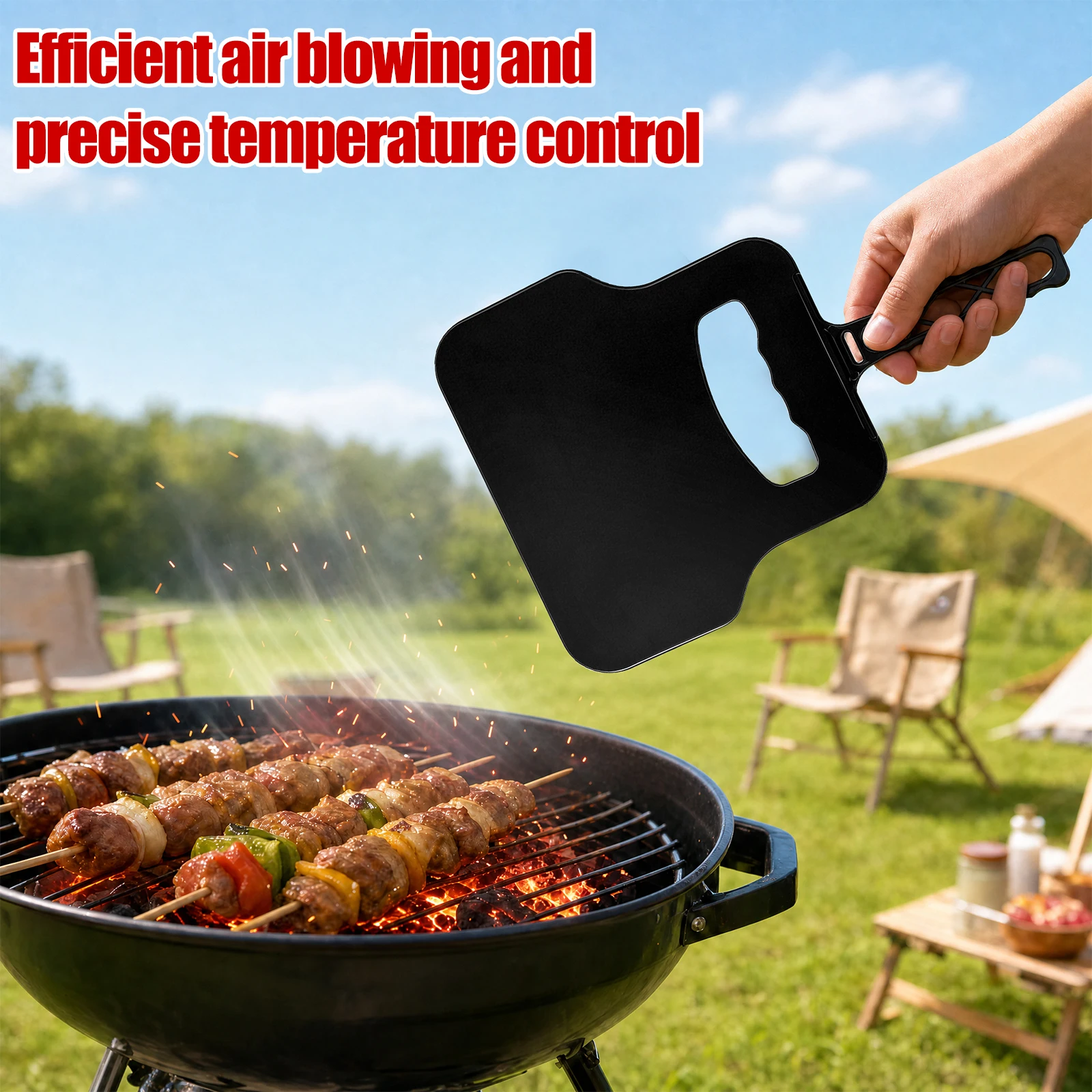 Kipas Tangan Plastik Manual Pe - Camping Cooking Meat ulasan dan harga