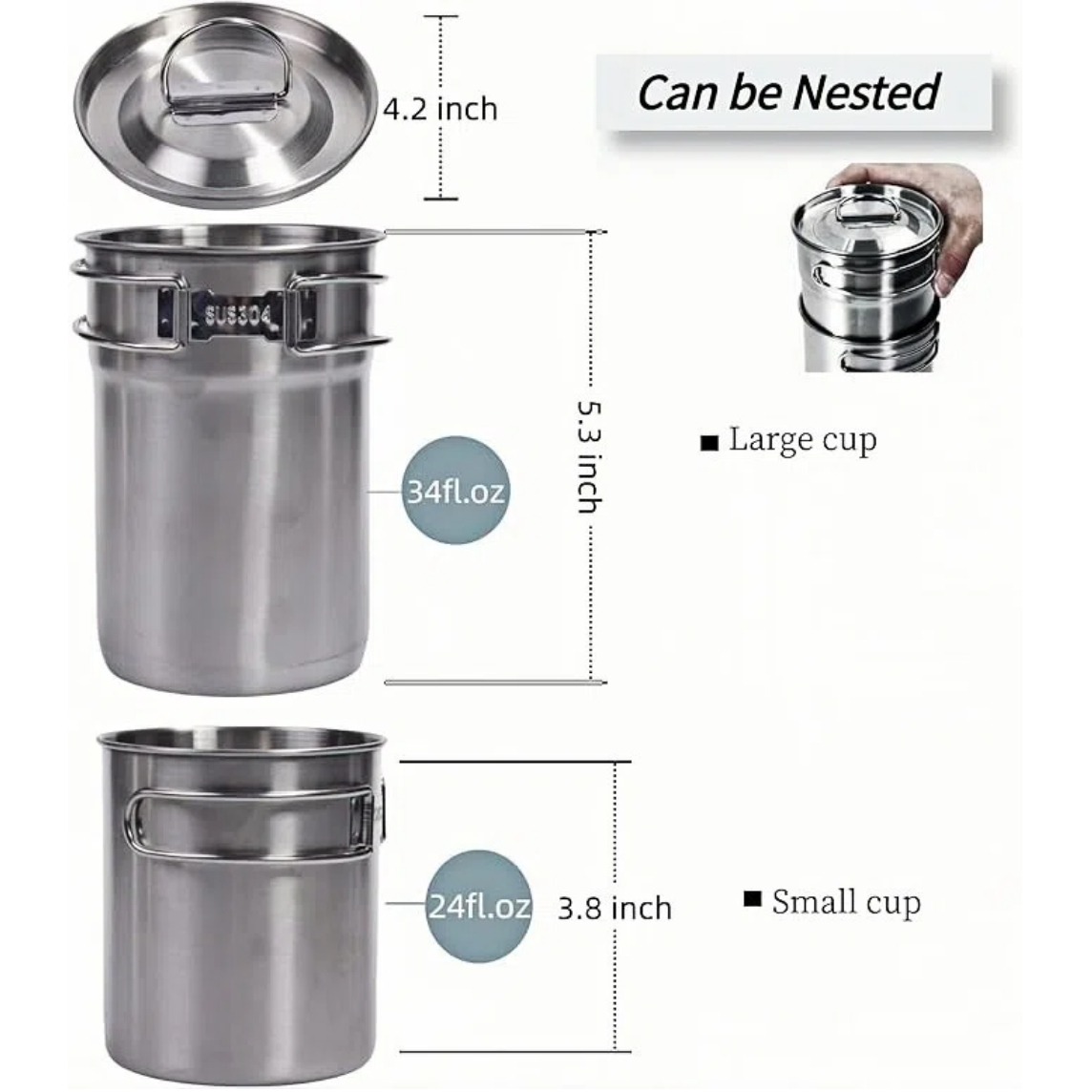 Cangkir Lipat untuk Berkemah,  - Camping Cooking Meat ulasan dan harga