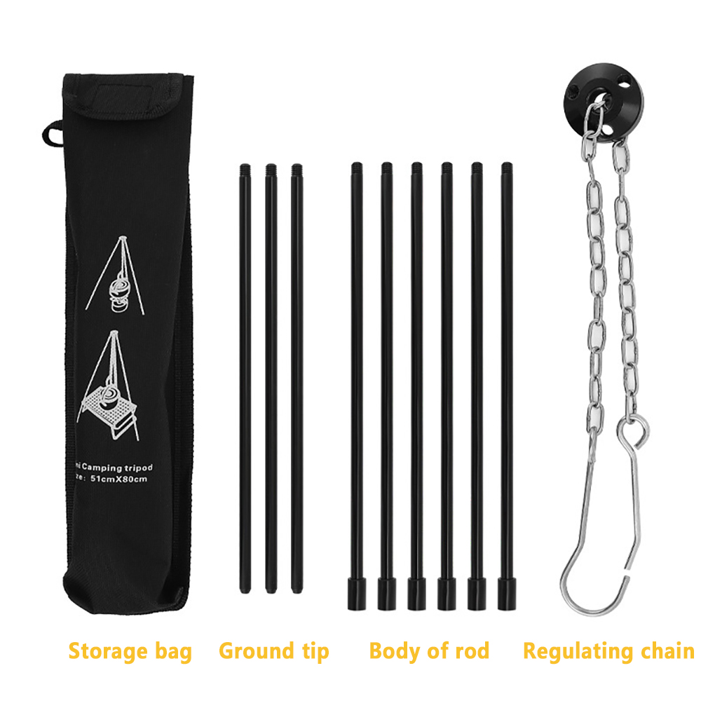 Tripod Kemah api unggun, untuk - Camping Cooking Pot Tripod ulasan dan harga