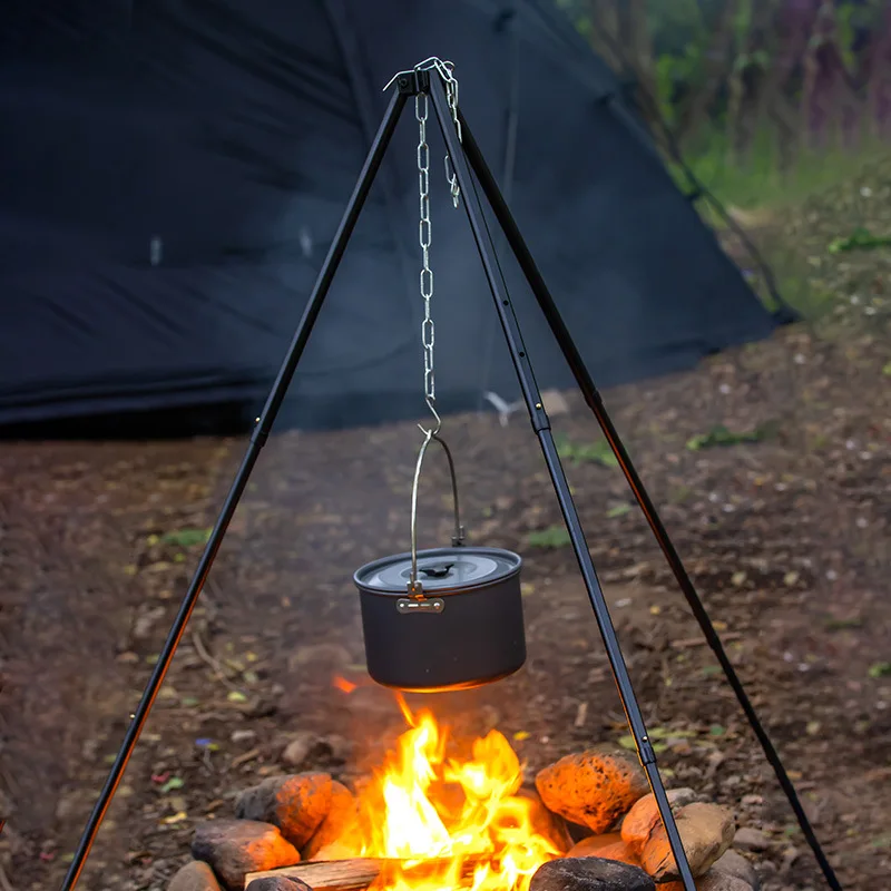 1 buah Tripod api unggun berke - Camping Cooking Pot Tripod ulasan dan harga