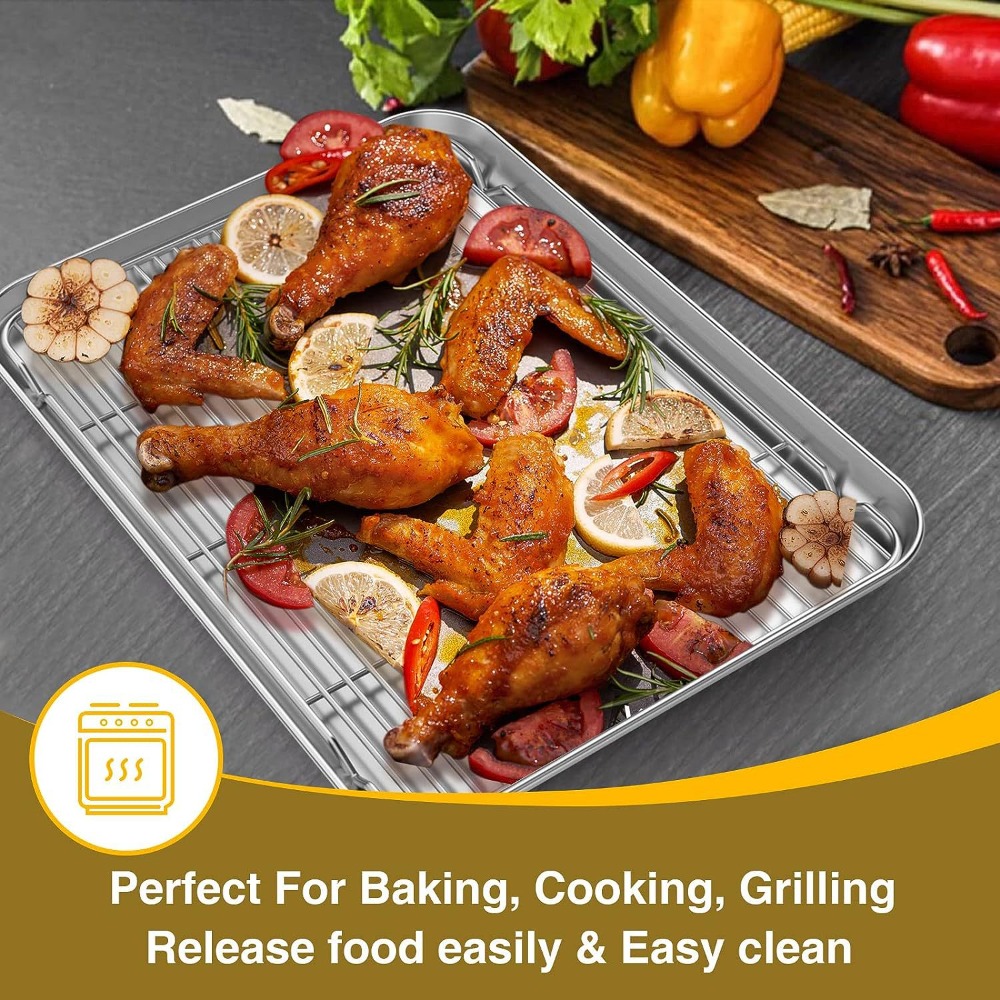 Loyang Multifungsi dengan Rak  - Camping Cooking Tray ulasan dan harga