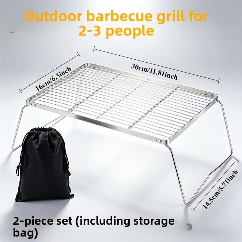 Penyangga Api Unggun Lipat Por - Camping Cooking Meat ulasan dan harga