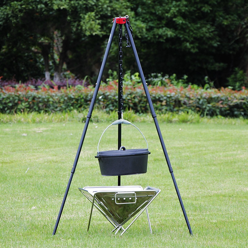 Tripod Api Unggun Besar Luar R - Camping Cooking Pot Tripod ulasan dan harga