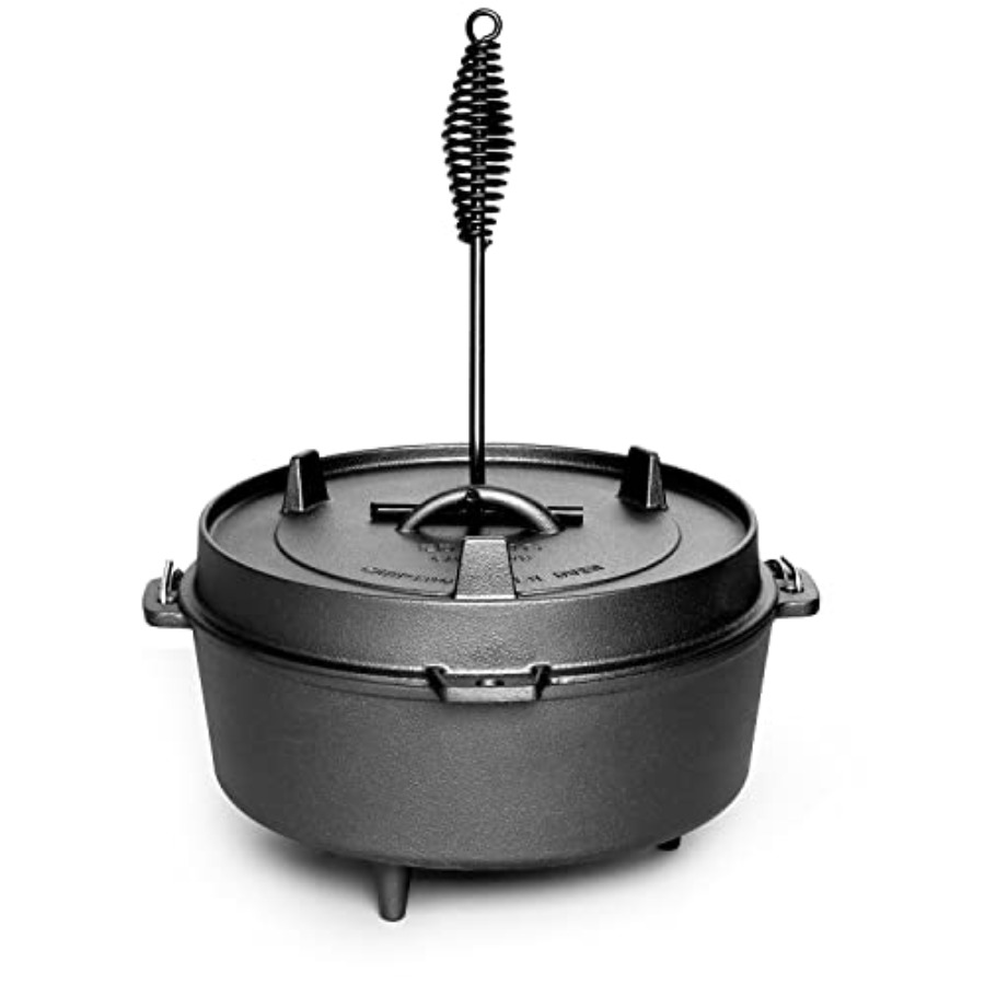 Panci Besi Cor Berlapis Bumbu  - Camping Cooking Dutch Oven ulasan dan harga