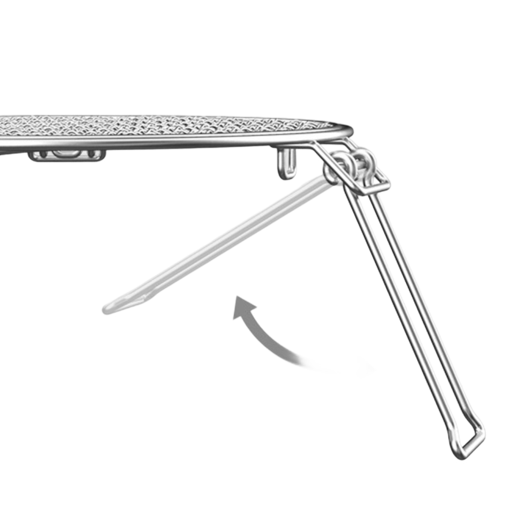 Rak Panggangan Lipat Stainless - Camping Cooking Dutch Oven ulasan dan harga