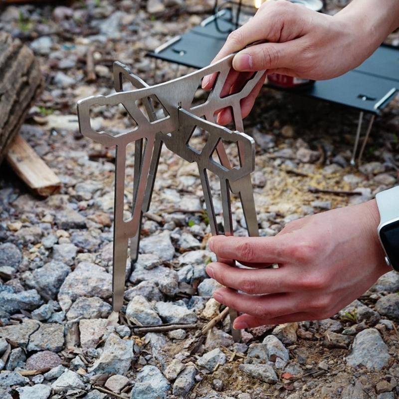 55kd Lipat Basis Kompor Kamp F - Camping Cooking Pot Tripod ulasan dan harga