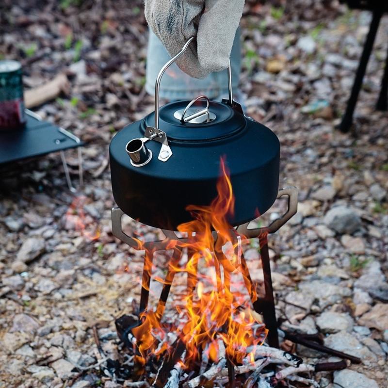 55kd Lipat Basis Kompor Kamp F - Camping Cooking Pot Tripod ulasan dan harga