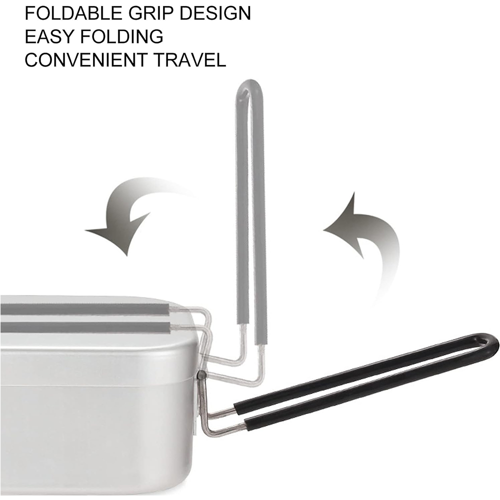 Kotak makan siang aluminium 80 - Camping Cooking Meat ulasan dan harga
