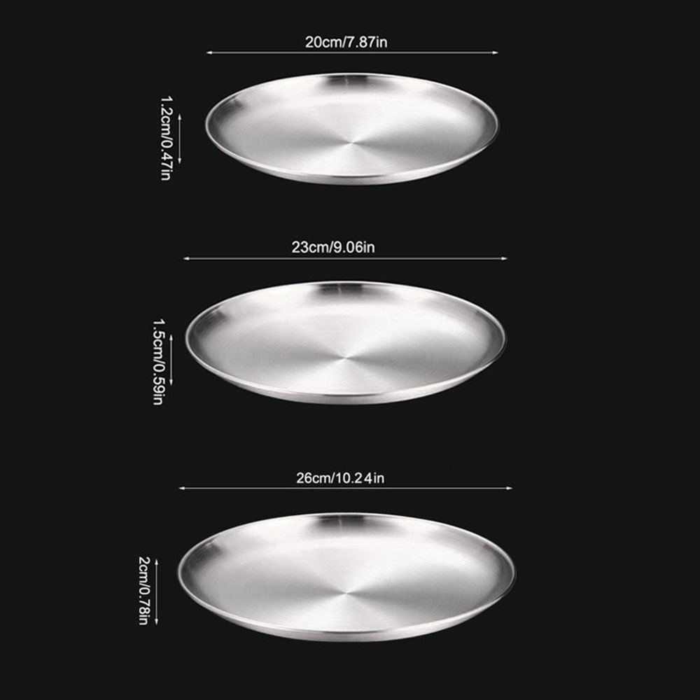 8 Buah Piring Makan Logam Baja - Camping Cooking Tray ulasan dan harga