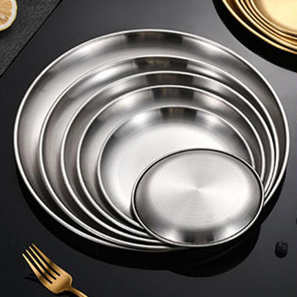 8 Buah Piring Makan Logam Baja - Camping Cooking Tray ulasan dan harga