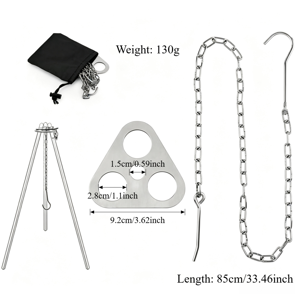 Tripod Camping yang Dapat Dise - Camping Cooking Pot Tripod ulasan dan harga