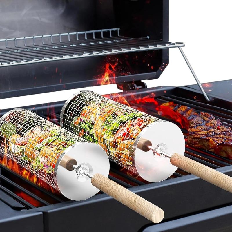 Keranjang Panggangan BBQ Baja  - Camping Cooking Meat ulasan dan harga