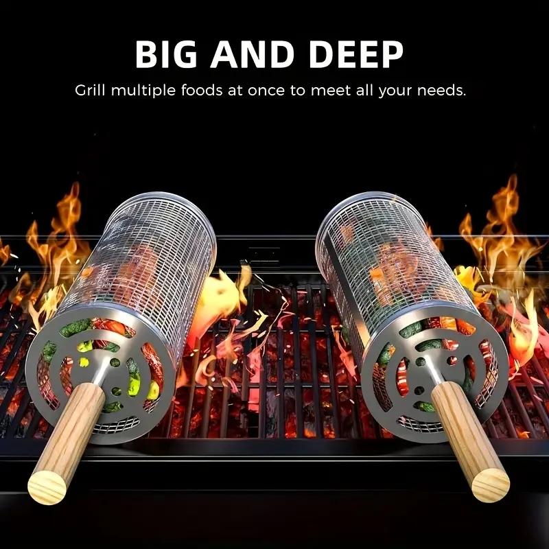 Keranjang Panggangan BBQ Baja  - Camping Cooking Meat ulasan dan harga