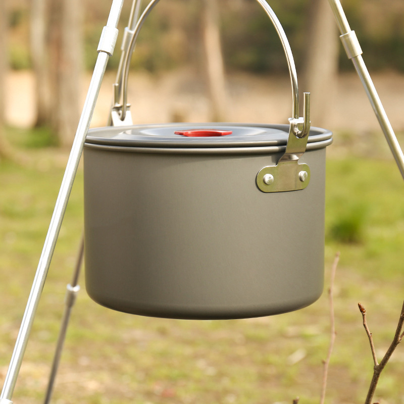 Panci Gantung Camping 4L, Trip - Camping Cooking Pot Tripod ulasan dan harga
