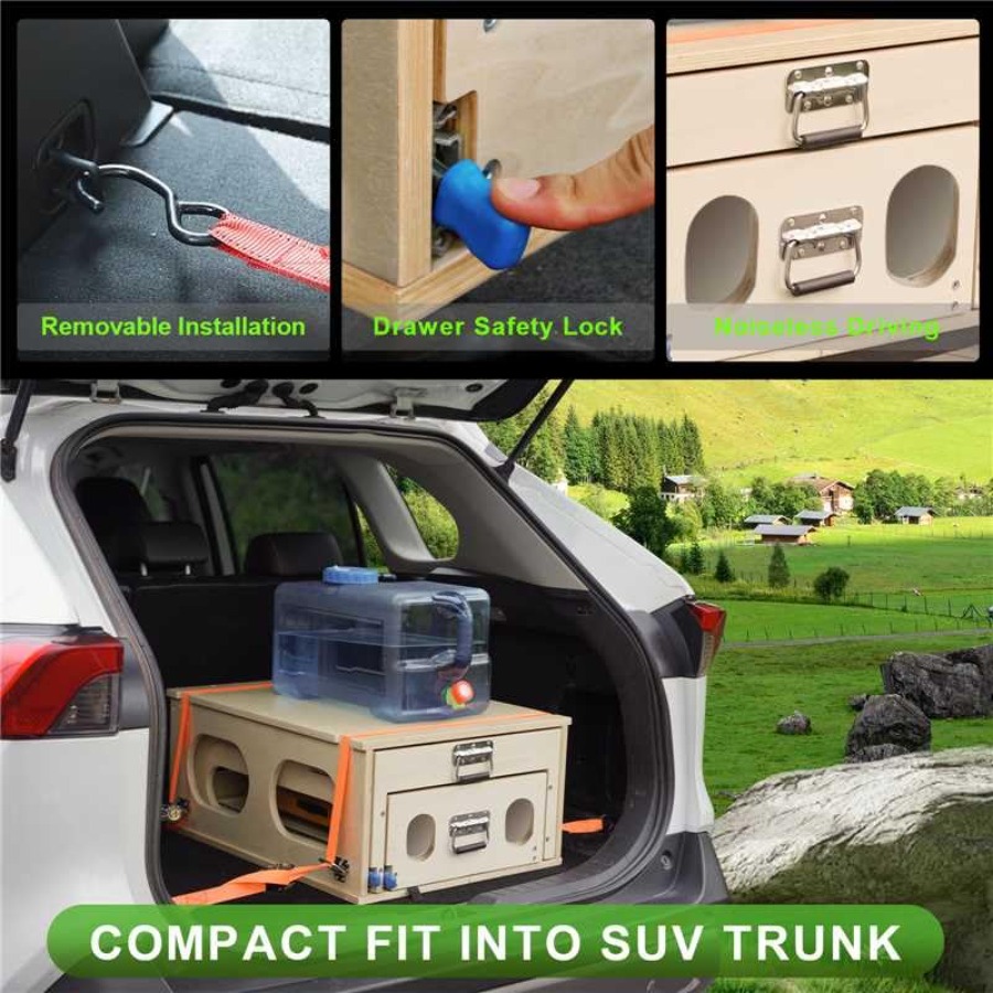Sistem Dapur Geser Overland, K - Camping Cooking All In One ulasan dan harga