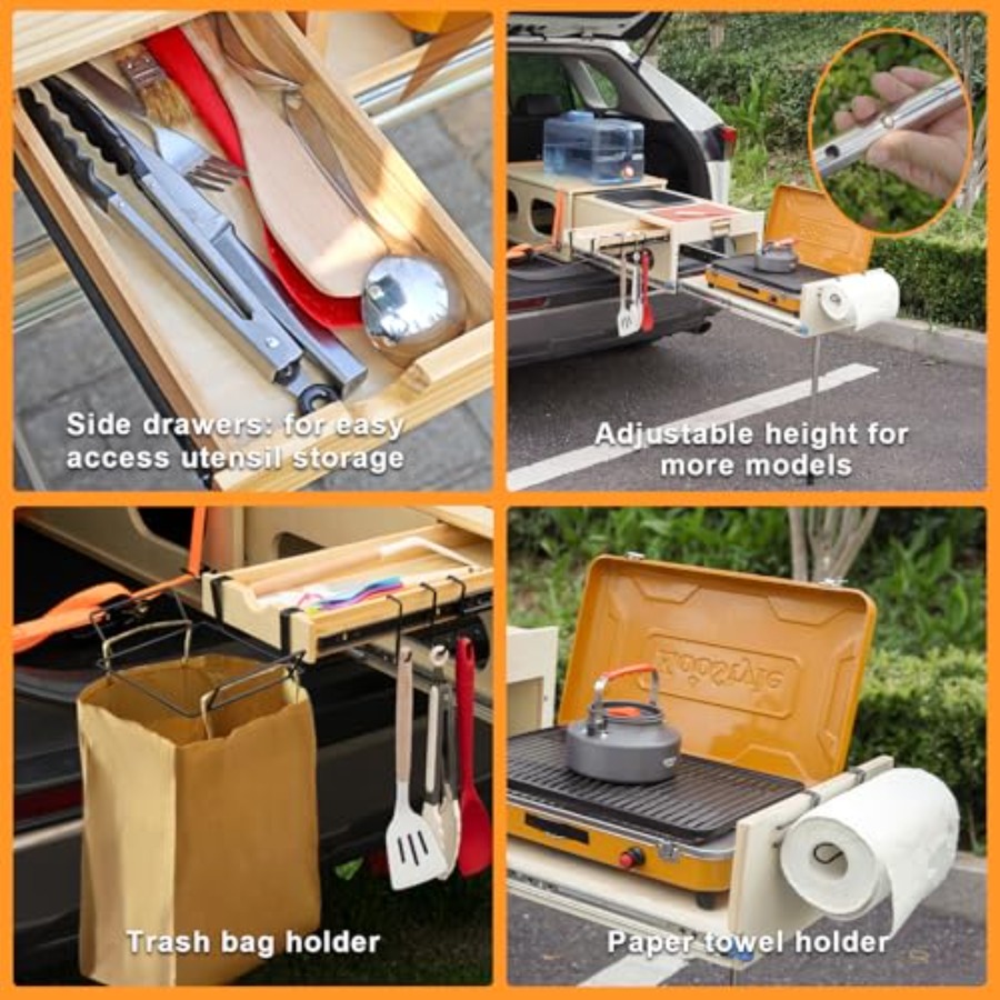 Sistem Dapur Geser Overland, K - Camping Cooking All In One ulasan dan harga