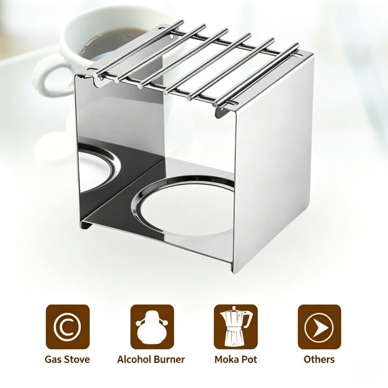 Penyangga Kompor Kopi Persegi  - Camping Cooking Tin ulasan dan harga