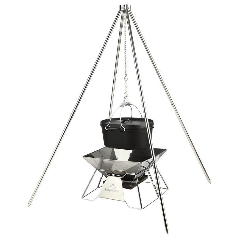 Tripod Camping dari Baja Anti  - Camping Cooking Dutch Oven ulasan dan harga