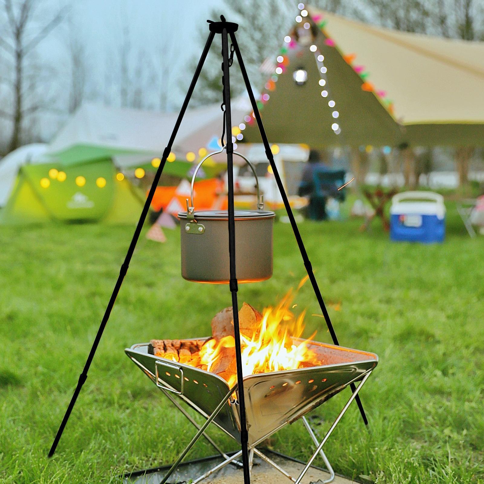 Tripod Api Unggun Besar untuk  - Camping Cooking Pot Tripod ulasan dan harga