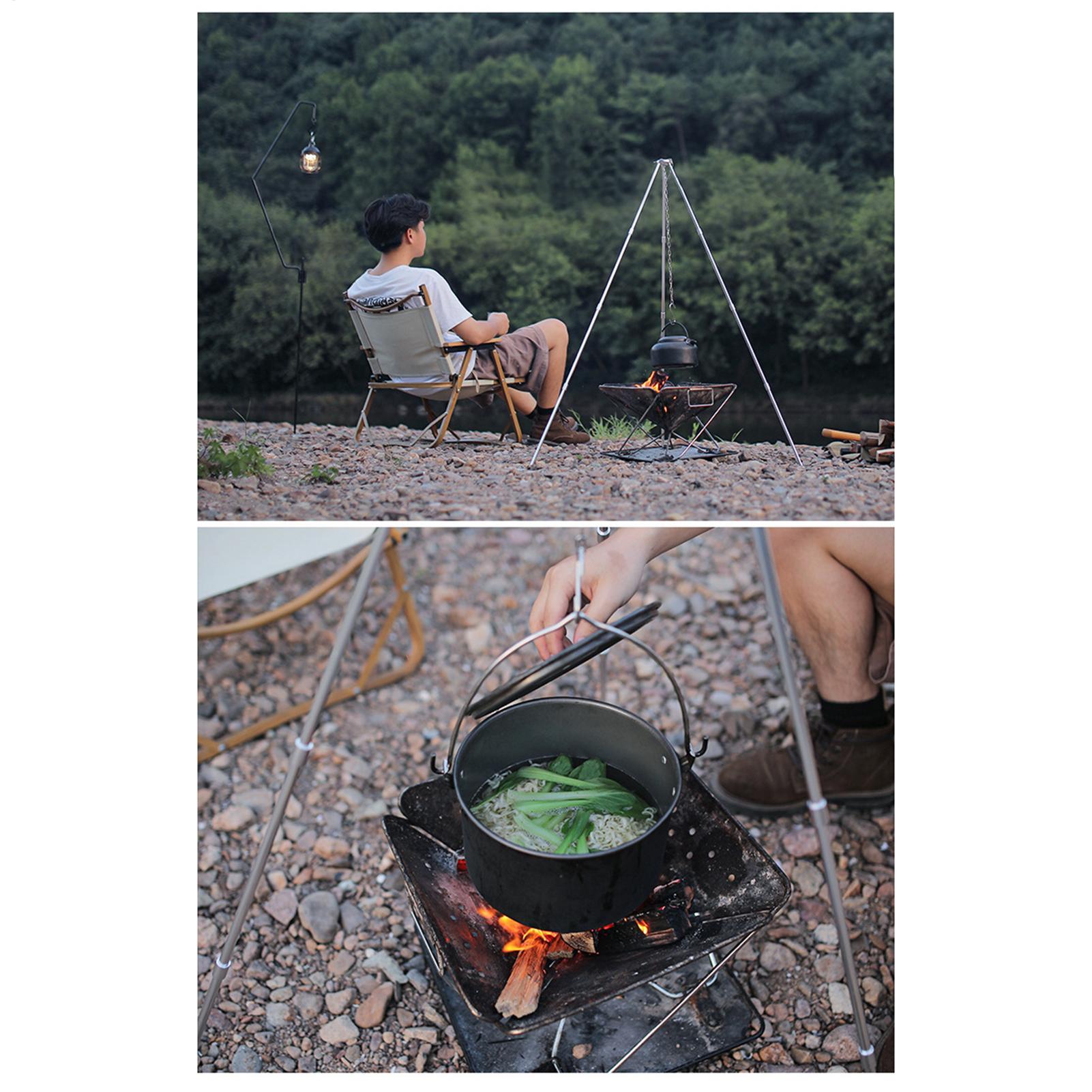 Tripod Api Unggun Besar untuk  - Camping Cooking Pot Tripod ulasan dan harga