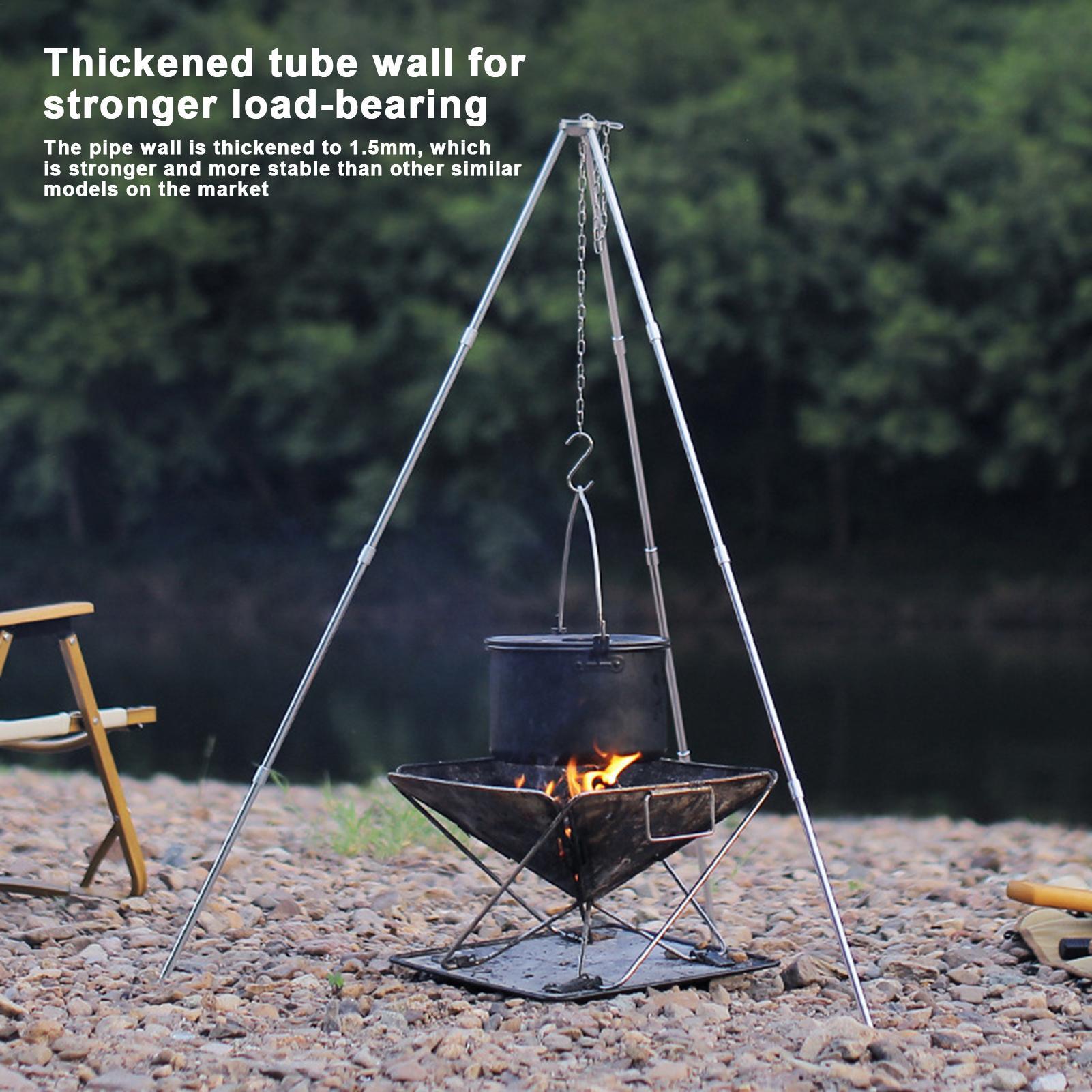 Tripod Api Unggun Besar untuk  - Camping Cooking Pot Tripod ulasan dan harga