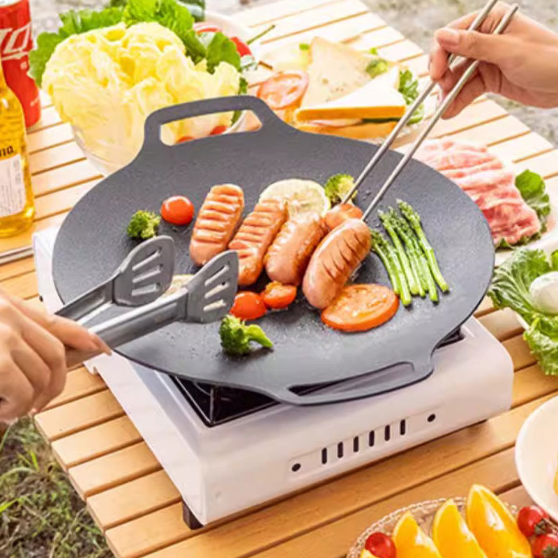    26/30/33CM Wajan Pangganga - Camping Cooking Meat ulasan dan harga