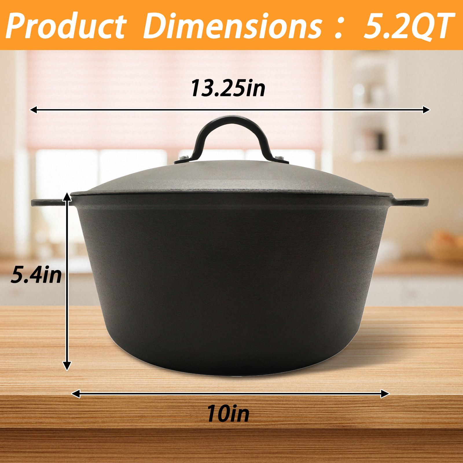 HANSMART 5.2Qt Oven Belanda Ri - Camping Cooking Dutch Oven ulasan dan harga