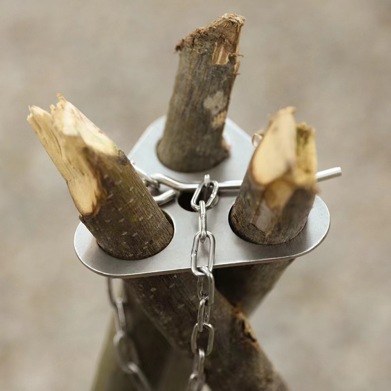 1 buah Tripod Camping Bahan Be - Camping Cooking Pot Tripod ulasan dan harga